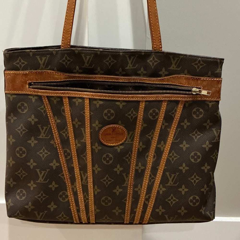 Vintage Louis Vuitton Dark Brown Monogram Tote